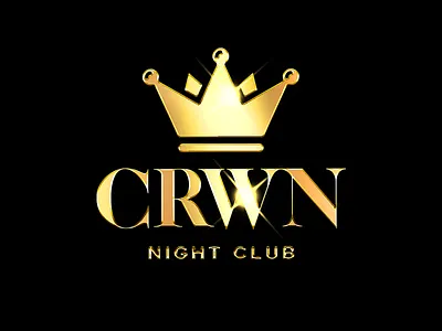 CRWN Nightclub & Venue Logo branding crwn design djillwill graphic design illustration logo typography