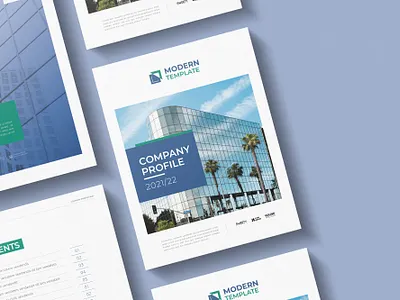 Company Profile | InDesign, Docx annual report brochure design brochure layout brochure template company profile design indesign template report cover