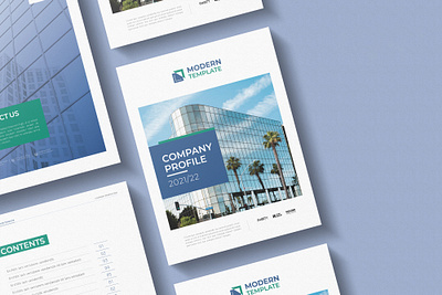 Company Profile | InDesign, Docx annual report brochure design brochure layout brochure template company profile design indesign template report cover