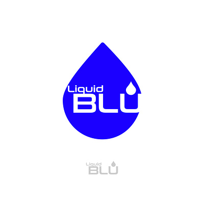 Liquid Blu Logo branding design djillwill graphic design illustration liquid blu logo typography
