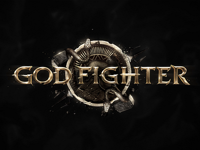 Mythology Game Logo - God Fighter⚡ animated fantasy logo crypto design fantasy gaming logo metin2 mmorgp muonline myth mythology nft thor