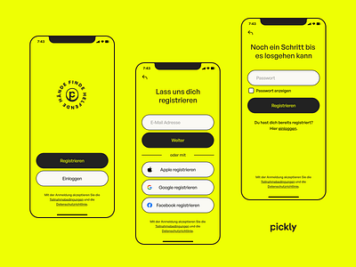 PickAnAnt Rebranding Concept | App Register adobe xd app app start clean login minimal mobile app project register register process register with registration search sign in sign up typography ui ui design ux ux design