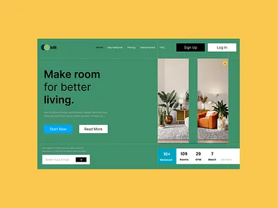 Interior Website Design app branding design graphic design illustration logo typography ui ux vector