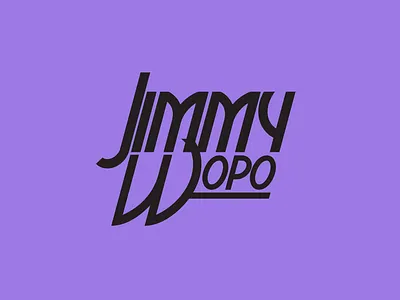 Jimmy Wopo Logo branding design djillwill graphic design illustration jimmy jimmy wopo jimmywopo logo typography wopo woponese