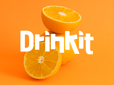 Drinkit - Juice Bar Brand Identity brand identity design branding coffeshop and juice bar fast food food and drink brand identity green juice bar branding juice branding juice shop label design logodesign logotype orange packaging design red restaurant street food typographic logo yellow