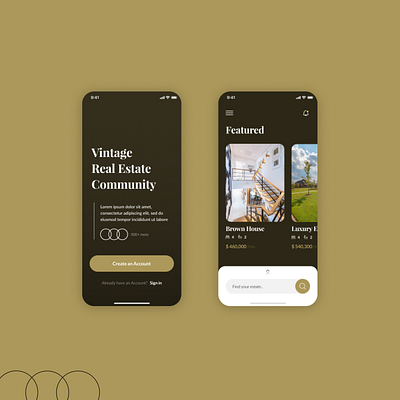 Real estate ui design... ui