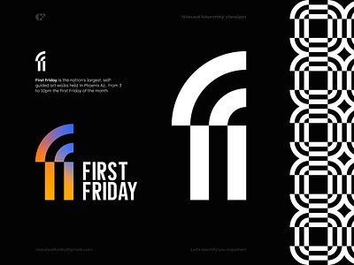 First Friday arizona art art walks brand identity branding clarance clarance farley design festival first first friday friday illustration logo one phoenix walks