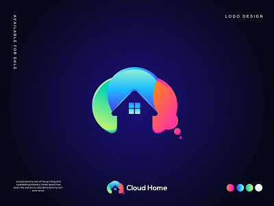 cloud home abstract logo business logo cloud home cloud home logo cloud logo colourful logo creative logo design flat logo home logo logo logo and branding logo design logoype minimal logo minimalist logo modern cdreative modern cloud home logo modern logo unique logo