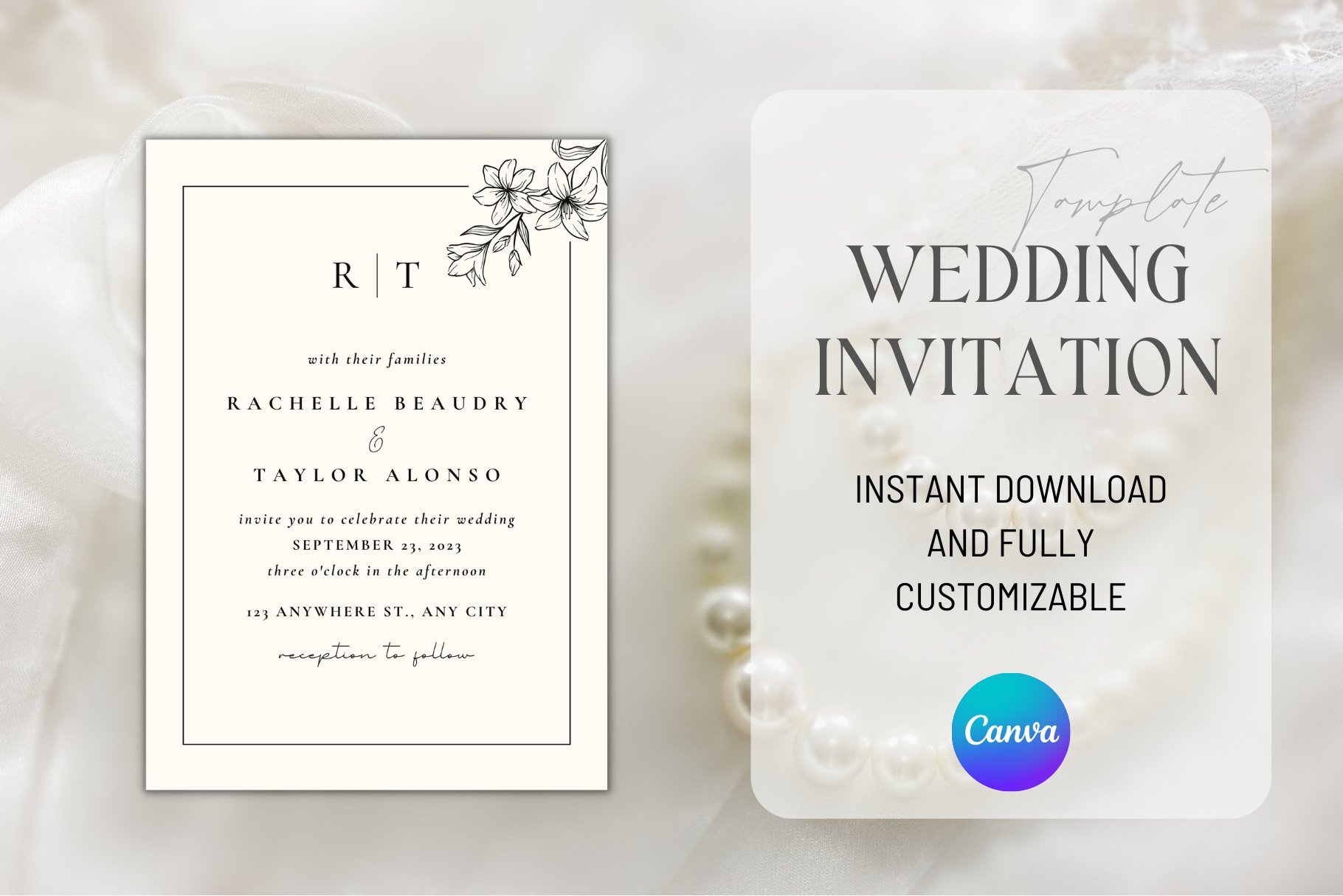 Wedding Invitation Canva Template By Mahboubeh On Dribbble