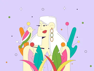 Sunday ✨ adobe illustrator behance character character design character designer design flat character design flat design flat design illustraion freelance illustrator girl character design illustration illustrator minimal art procreate vector vector character vector girl character vector illustration women character