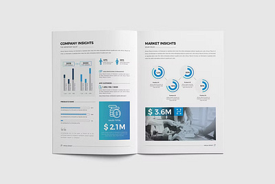 Annual Report annual report annula booklet business catalog clean company corporate design illustration indesign layout magazine modern print print ready printable proposal report template