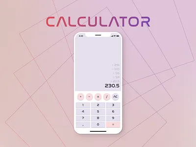 Calculator app application calculator concept gradient klimenkoweb minimalistic mobile mobile app nasa technology ui ux viktor klimenko viktor klymenko visual
