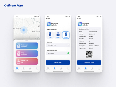 Cylinder Man - Gas cylinder ordering app app cylinder gas ios srilanka ui ux