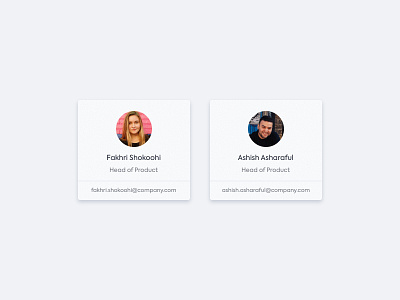 Contact Info design ui ux