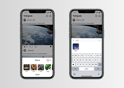 Instagram remastered | Save post app application branding design designer figma illustration logo ui uiux