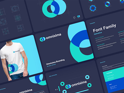 Omnixima Branding and Logo Design Process Dark Version best logo branding brand brandbook branding corporate branding creative branding creative logo letter o logo logo branding logo design logo design process logomark logos logotype rebound rebranding typography logo unique branding