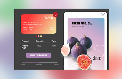 Checkout UI app dailyui design graphic design ui ux web web design webpage website