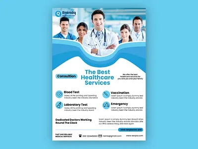 Doctor Flyer Design brochure design business flyer corporate flyer doctor flyer flyer flyer design flyer template graphic design