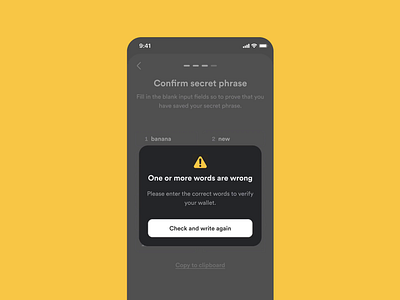 Claro — New wallet [002] animated animation blockchain crypto crytpocurrency eth ethereum ethereum wallet figma ios minimalism mobile mobile app typography ui ux wallet web3