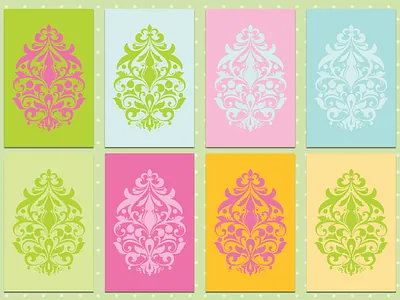 EASTER CARDS branding cards colorful decorative design easter cards easter egg easter pattern egg graphic design illustration ornaments pattern vector