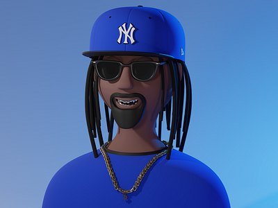 3D Lil Jon 3d 3dart 3dartist 3dcap 3dcharacter 3dcharacterdesign 3ddesign 3dillustration 3dman blender characterdesign modeling render