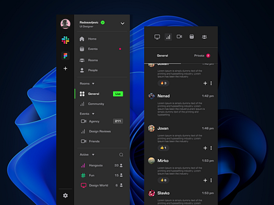 App Team 🚀 app appdesign branding chat design discord figma slack team ui