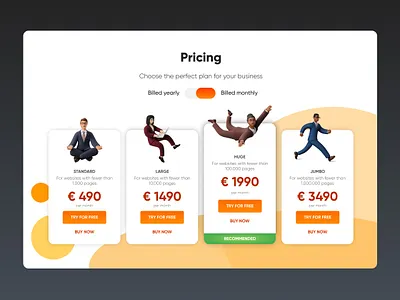 Daily UI #030 - Pricing dailyui dailyuichallenge pricing pricing table