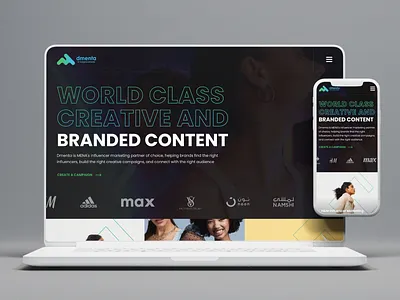 World Class Creative and Branded Content branding cleandesign design influencer logo socialmedia ui ux website