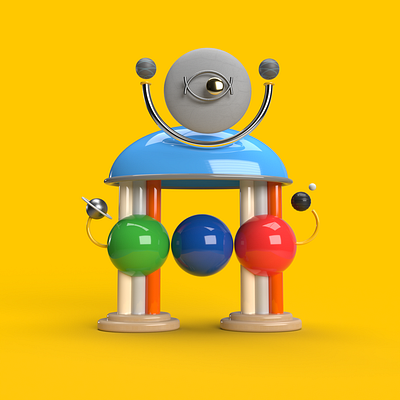 36 Days of Type - A 3d animation branding graphic design logo