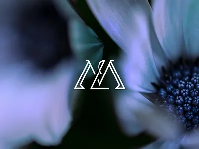 ML Monogram blue brand identity branding clean designer elegant garden designer initials lm logo logomark minimalistic ml monogram planting simple uk