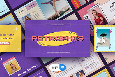 Retrophis Presentation Template clean colorful company corporate design google slides keynote modern multipurpose multipurpose template photography pitch deck portfolio powerpoint studio template unique web design web development website