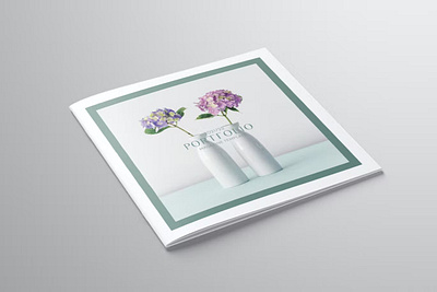 Square Portfolio Template booklet brochure brochure design concept cover design graphic indesign layout leaflet lookbook magazine portfolio portfolio design portfolio template presentation report square template web design