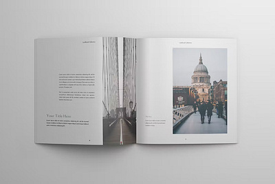 Square Portfolio Template booklet brochure brochure design concept cover design graphic indesign layout leaflet lookbook magazine portfolio portfolio design portfolio template presentation report square template web design