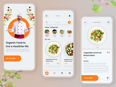 Food Delivery App... android best ui design burger app design chef app delivery app food and drink food order inspiration ios latest app design pizza pro ui designer project recipie app resturant app salad app design trendy app design ui designer ui ux ui ux design
