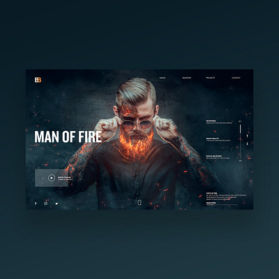 Man Of Fire Website UI Design Concept design graphic design photography product design ui ui design ux ux design web design web designer web developer