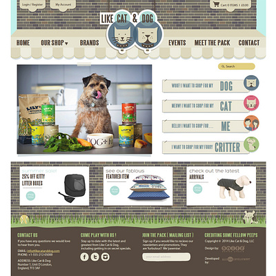 Pet Branding: Web Design & Illustration 4 Like Cat & Dog - Prt 1 branding branding for dogs canine design dog dog brand dog branding illustration logo pet pet brand pet branding pet business pet design pet designer pet illustration pet logo pet website design pets retro