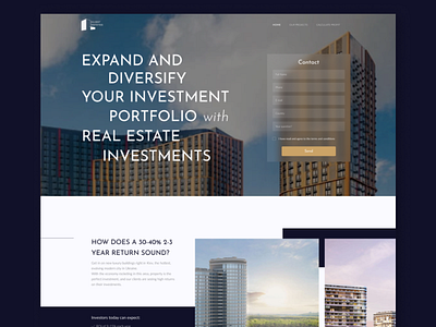 Real Estate design landing ui uiux ux web