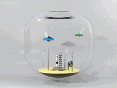 Missiles Launch Station 3d animation motion graphics