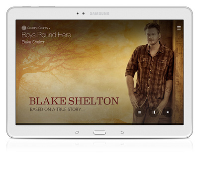 Samsung Milk Music - Tablet App (Non-Dial State) app design design management experience design information architecture interaction design mobile mobile apps music product design service design tablet ui user experience user interface ux ux design visual design