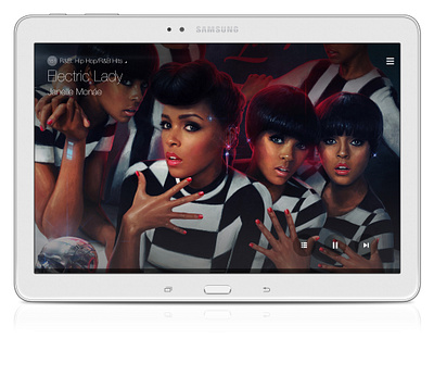 Samsung Milk Music - Tablet App (Non-Dial State) app design design management experience design information architecture interaction design mobile mobile apps music product design service design tablet ui user experience user interface ux ux design visual design