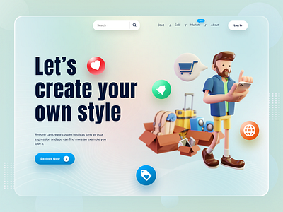 Desktop Fashion Header Template design desktop fashion header template illustration ios design jannatul shourov minimal mobile app mobile app ui mobile app ui ux thedsquad ui ui design ui header ux