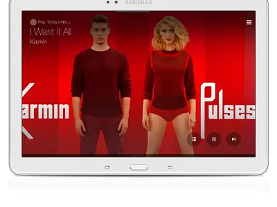 Samsung Milk Music - Tablet App (Non-Dial State) app design design management experience design information architecture interaction design mobile mobile apps music product design service design tablet ui user experience user interface ux ux design visual design