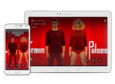 Samsung Milk Music - Mobile & Tablet Apps (Non-Dial State) app design design management experience design information architecture interaction design mobile mobile apps music product design service design tablet ui user experience user interface ux ux design visual design