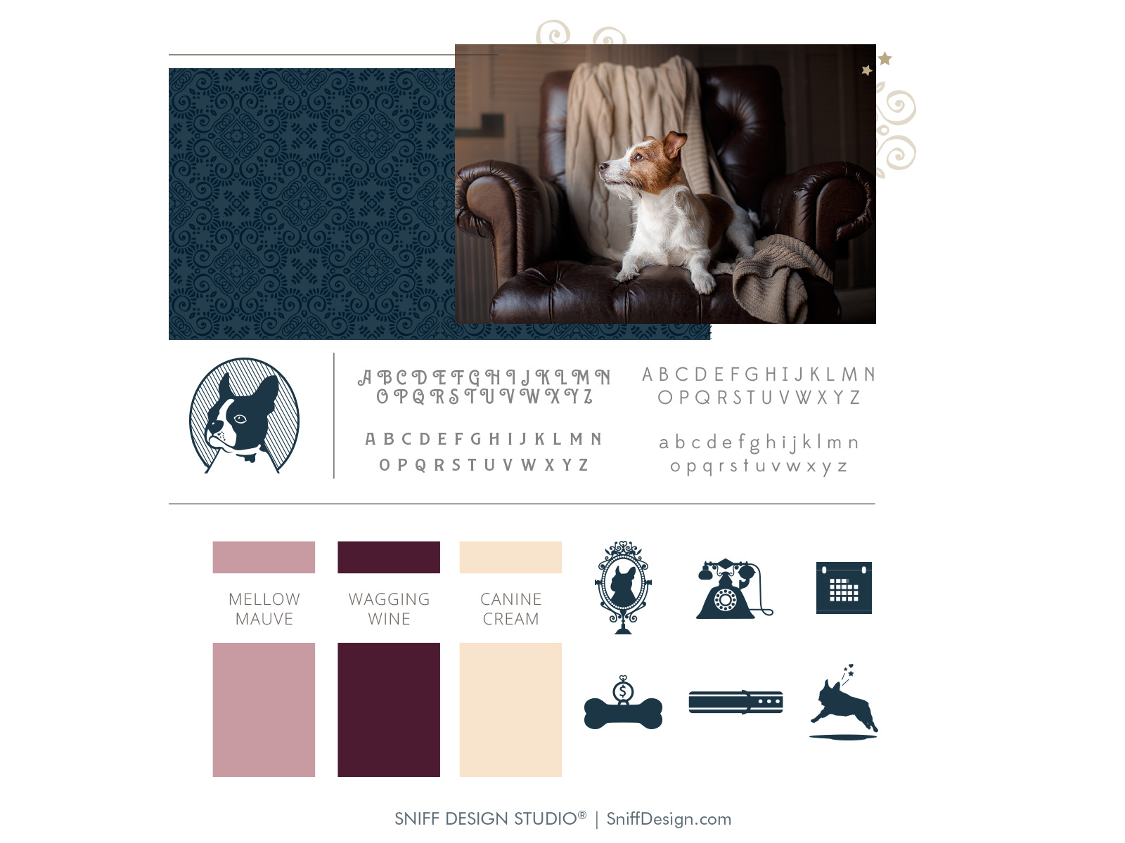 Example of Pet Branding Design for Queen Anne Dog Walking - Part 1