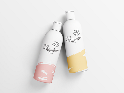 Thamin beauty brand identity branding design graphic design logo package packaging design poster product package skin care typography vector
