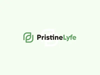 PristineLyfe - logo & branding air brand design brand identity branding clean air design disinfectant disinfection graphic design leaf logo logotype minimalism nature ozone vector