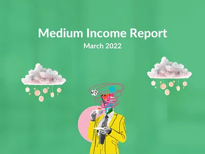 Medium Partner Program Earnings Blog Banner / Featured Image blog post branding data design earnings featured image illustration make money online medium medium article