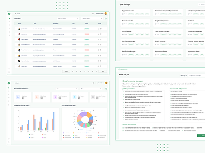 Hiring platform screens branding dashboard hiring mobile mobile app ux