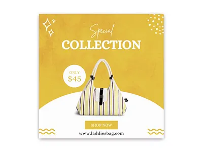 Social Media Design | Instagram Post | Ladies Bag Post | Ads advertisement animated ads banner ads facebook ads facebook banner facebook cover facebook post design instagram ads instagram post instagram stories ladies bag ads ladies bag post motion graphics product product design social media ad social media banner social media pack social media post social media templates