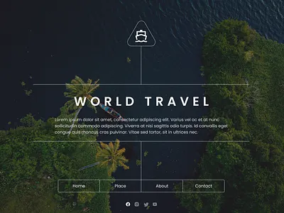Traveling website landing page app design landing page traveling ui design ux design